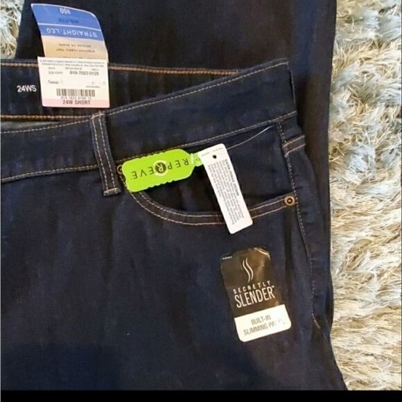 St John's Bay Blue Secretly Slender Jeans - Picture 3 of 7